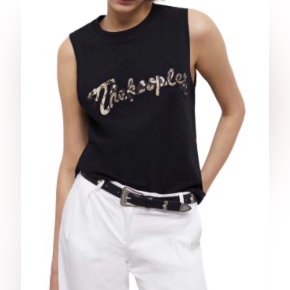 The Kooples Cotton Snake Logo Top Size 3 or US size 8